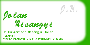 jolan misangyi business card